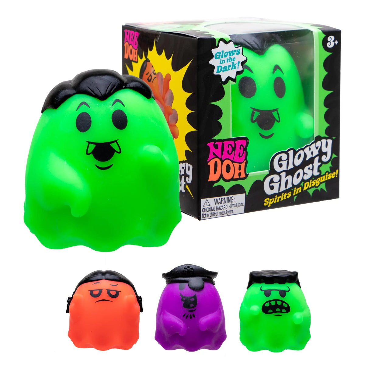 Needoh Glowy Ghost Squish Toy