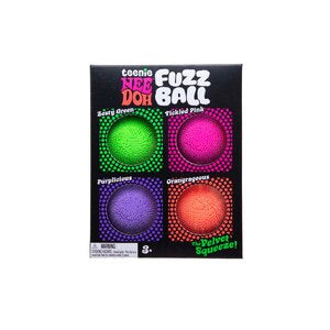 NeeDoh Teenie Fuzz Ball Pack 4 ct